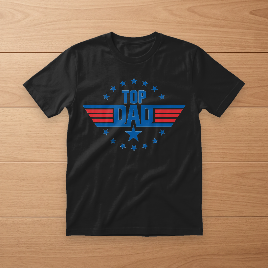 Top Dad Patriotic Retro Tee