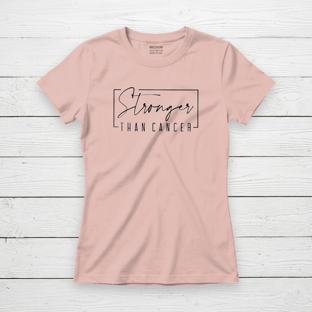 Stronger Than Cancer Inspirational Awareness Tee