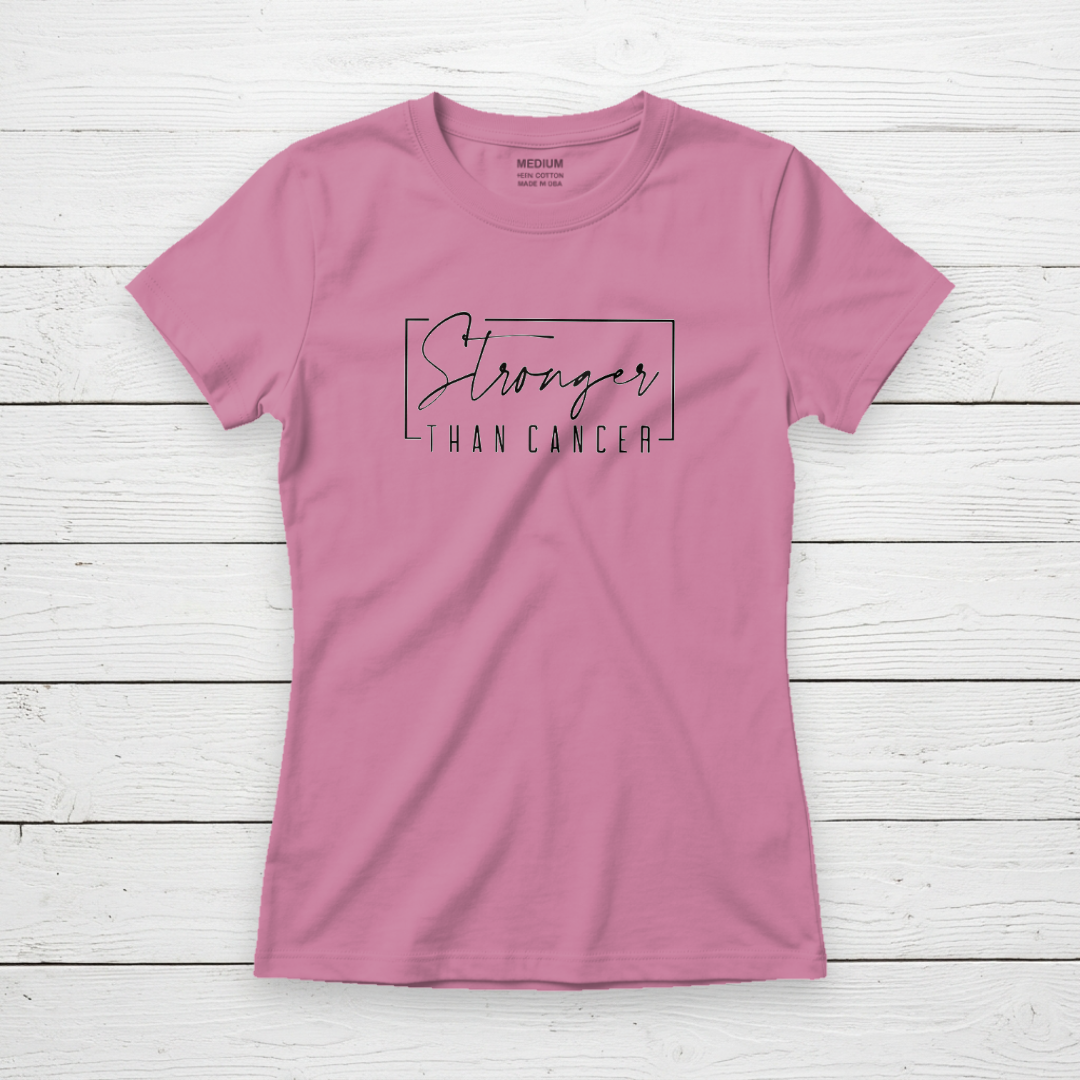 Stronger Than Cancer Inspirational Awareness Tee