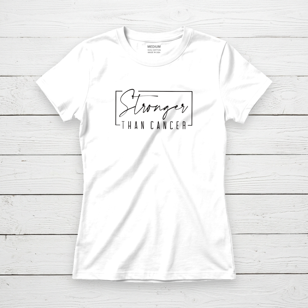 Stronger Than Cancer Inspirational Awareness Tee