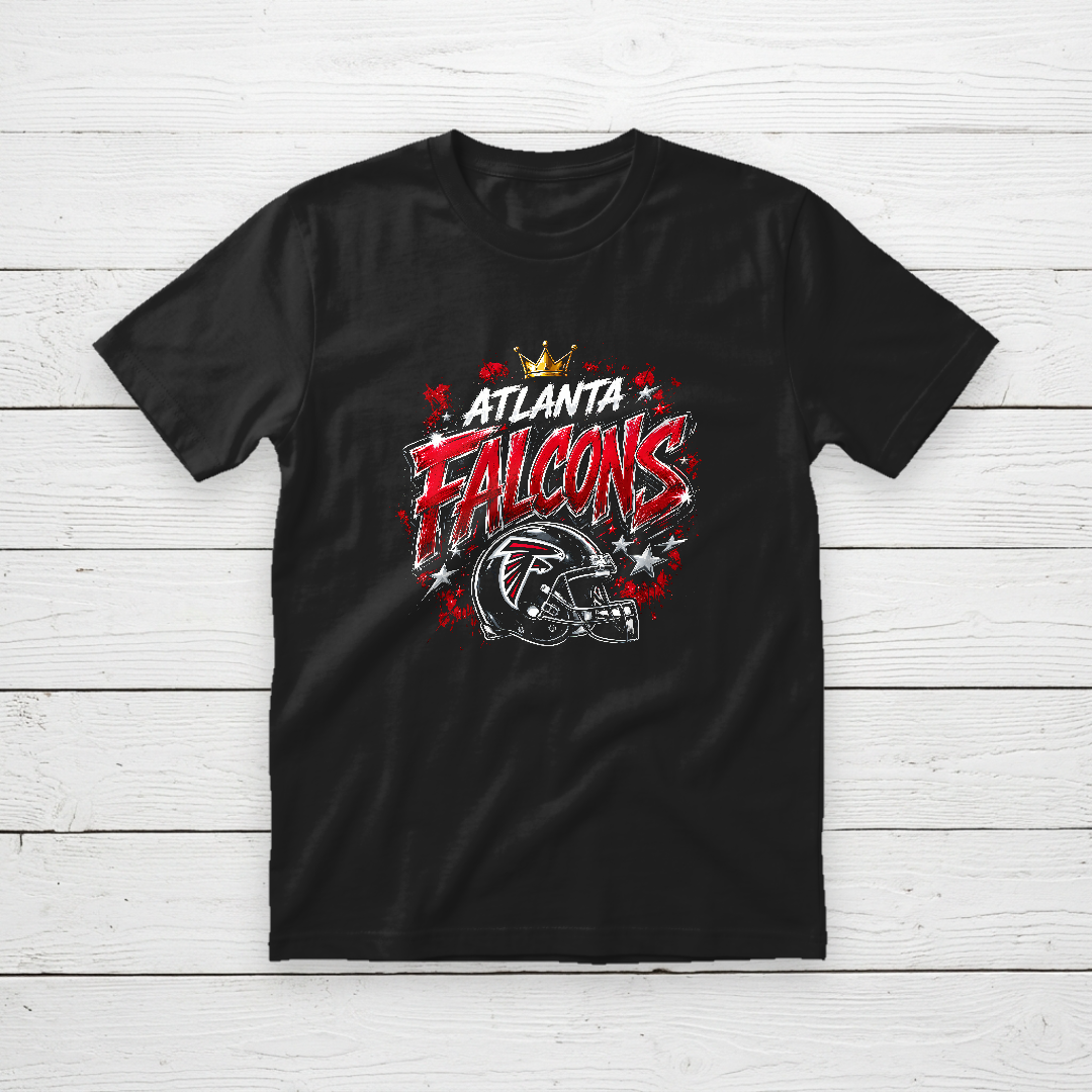Atlanta Falcons Crown Helmet Graphic Tee