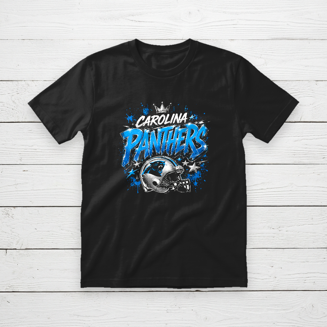 Carolina Panthers Crown Helmet Graphic Tee