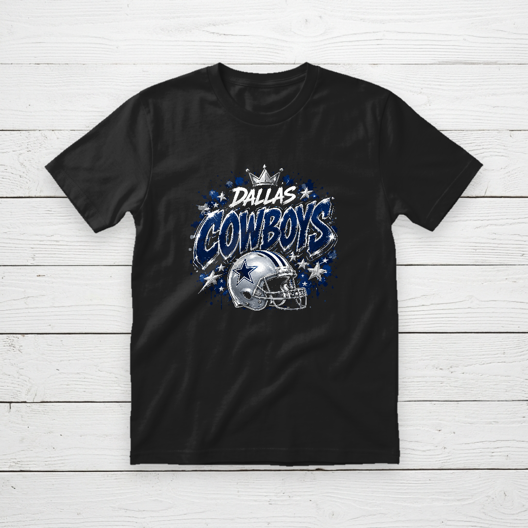 Dallas Cowboys Crown Helmet Graphic Tee