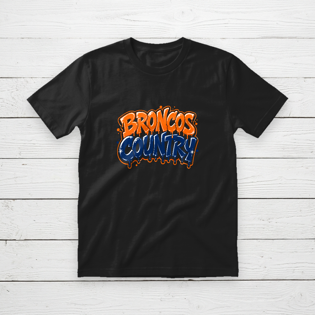 Denver Broncos Team Slogan Graphic Tee