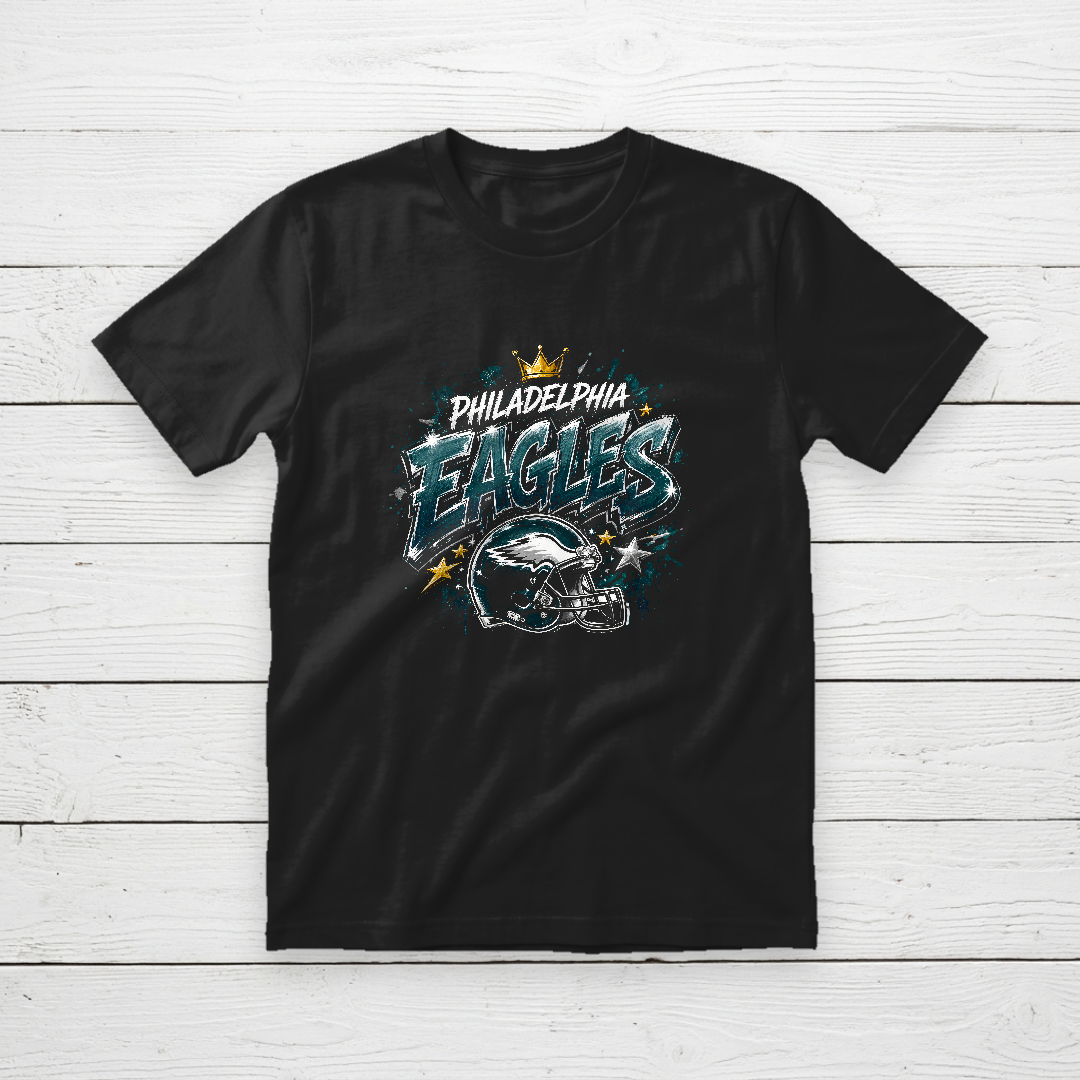 Philadelphia Eagles Crown Helmet Graphic Tee