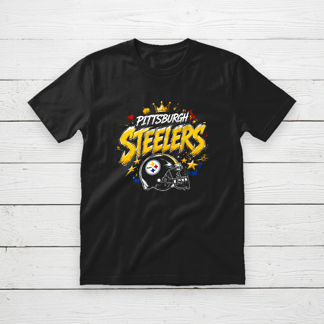 Pittsburg Steelers Crown Helmet Graphic Tee