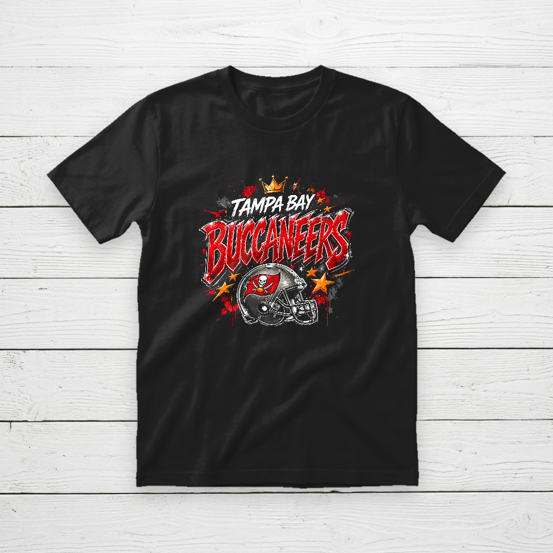 Tampa Bay Buccaneers Crown Helmet Graphic Tee